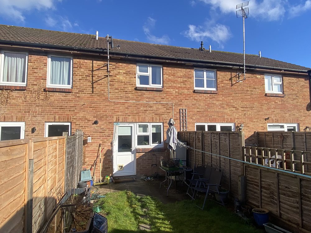 Rear view of property